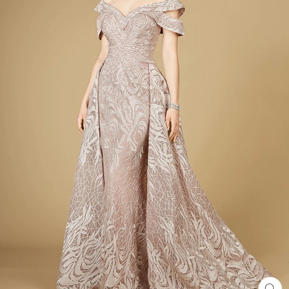 Spring Shimmering Lavender Evening Dress - Picture 8 of 8